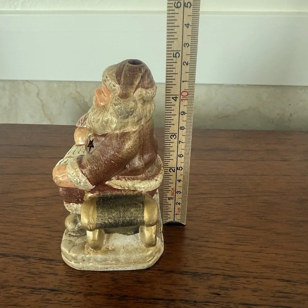 Santa Decoration Ceramic Vintage Christmas Village‎ Naughty Nice List